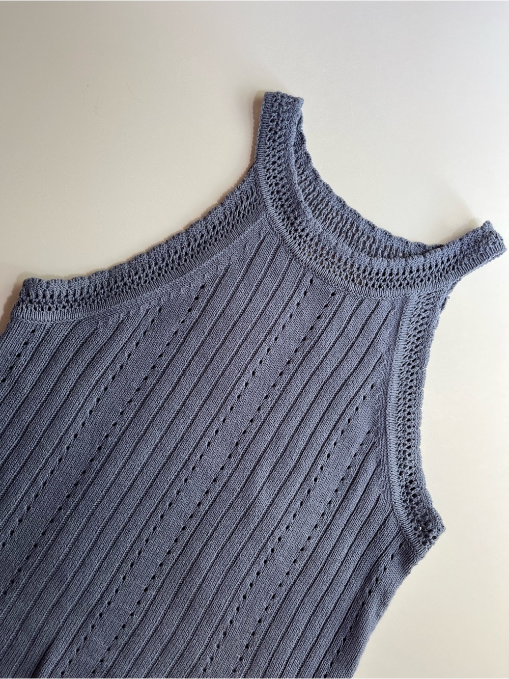 Lucky Brand gray/blue knit tank